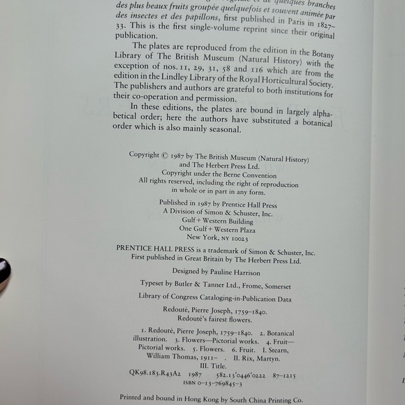 REDOUTE'S FAIREST FLOWERS (Hard Cover) Redoute, Pierre Joseph - Picture 11 of 12